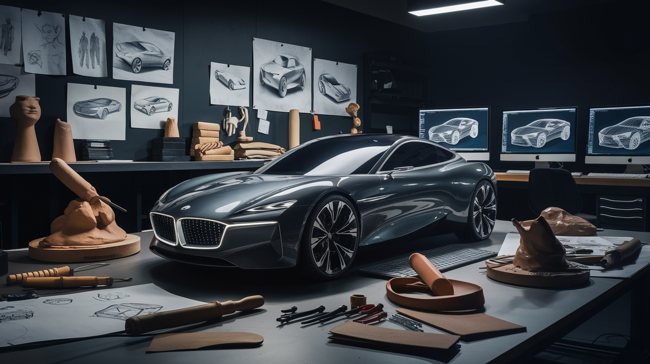 The AI-designed car is taking shape